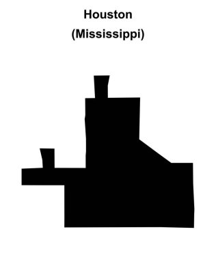 Houston (Mississippi) boş ana hat haritası