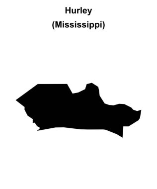 Hurley (Mississippi) boş ana hat haritası