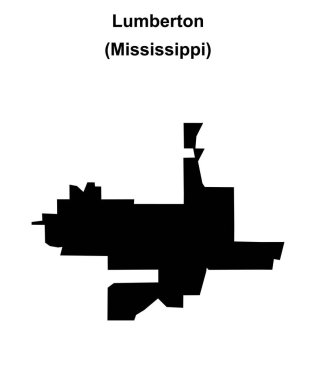 Lumberton (Mississippi) boş ana hat haritası