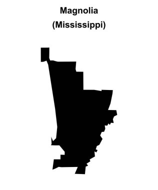Magnolia (Mississippi) boş ana hat haritası