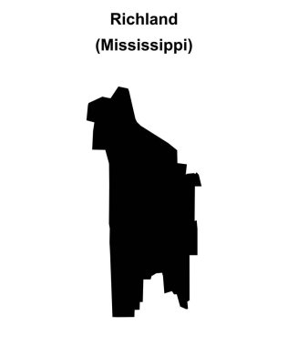 Richland (Mississippi) boş ana hat haritası