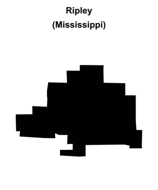 Ripley (Mississippi) boş ana hat haritası