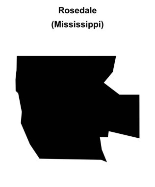 Rosedale (Mississippi) boş ana hat haritası