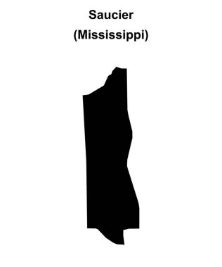 Saucier (Mississippi) boş ana hat haritası