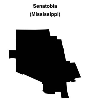 Senatobia (Mississippi) boş ana hat haritası