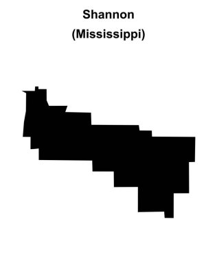 Shannon (Mississippi) boş ana hat haritası