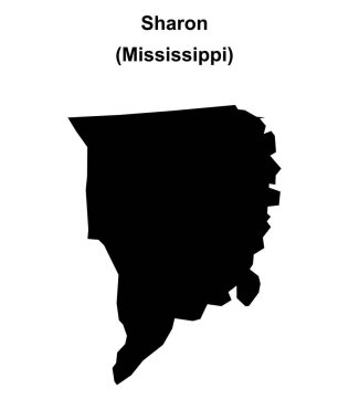Sharon (Mississippi) boş ana hat haritası