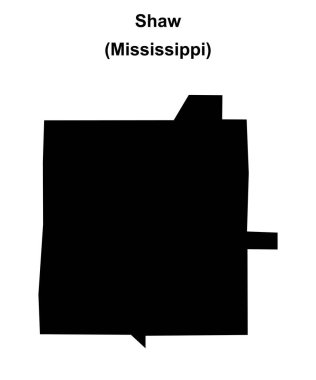 Shaw (Mississippi) boş ana hat haritası
