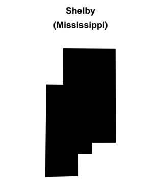 Shelby (Mississippi) boş ana hat haritası