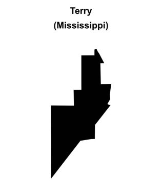 Terry (Mississippi) boş ana hat haritası