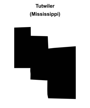 Tutwiler (Mississippi) boş ana hat haritası