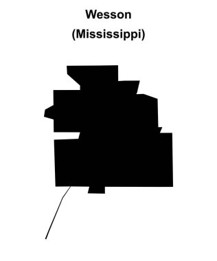 Wesson (Mississippi) boş ana hat haritası