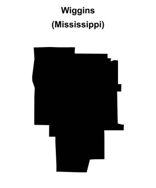 Wiggins (Mississippi) boş ana hat haritası
