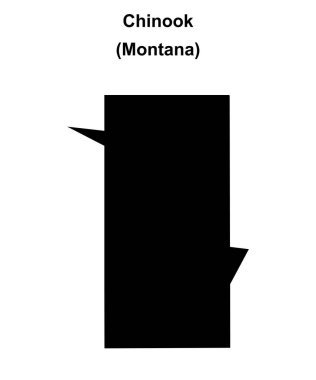 Chinook (Montana) boş ana hat haritası