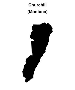 Churchill (Montana) boş ana hat haritası