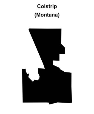 Colstrip (Montana) boş ana hat haritası