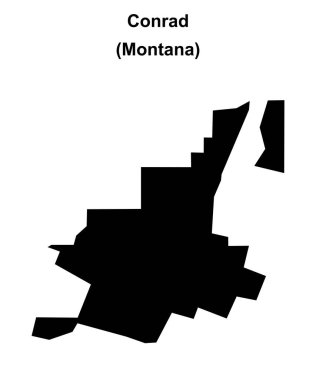 Conrad (Montana) boş ana hat haritası