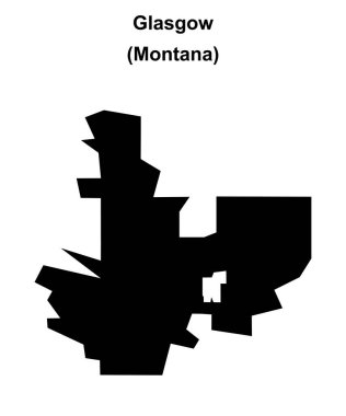 Glasgow (Montana) boş ana hat haritası