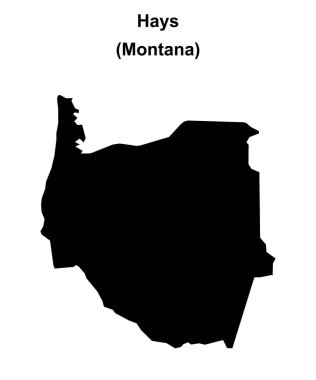 Hays (Montana) boş ana hat haritası