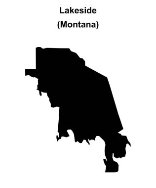 Lakeside (Montana) boş ana hat haritası