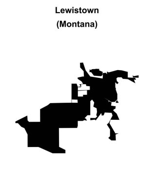 Lewistown (Montana) boş ana hat haritası