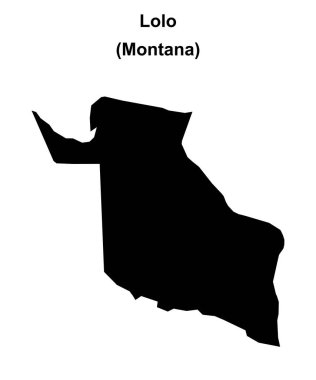 Lolo (Montana) boş ana hat haritası