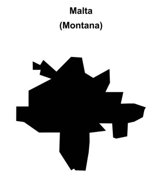 Malta (Montana) boş ana hat haritası