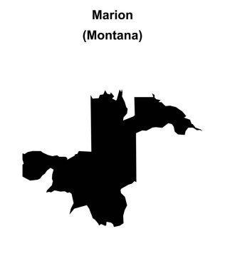 Marion (Montana) boş dış hat haritası
