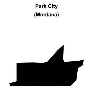 Park Şehri (Montana) boş ana hat haritası