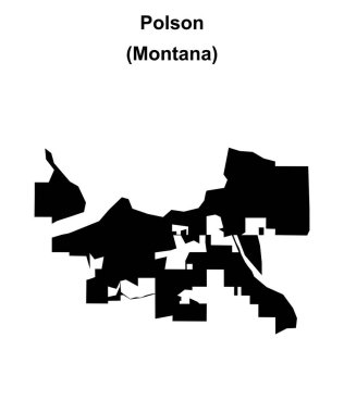 Polson (Montana) boş ana hat haritası