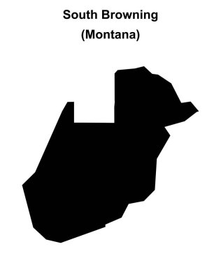 Güney Browning (Montana) boş ana hat haritası