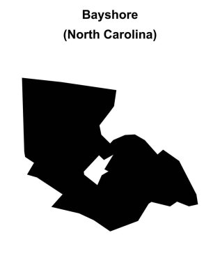Bayshore (Kuzey Carolina) boş ana hat haritası
