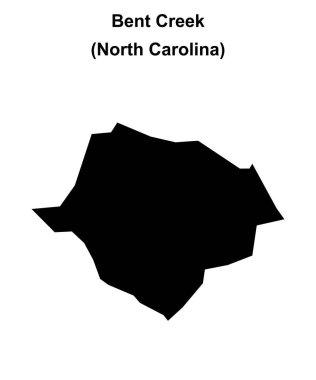 Bent Creek (Kuzey Carolina) boş ana hat haritası