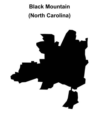 Siyah Dağ (Kuzey Carolina) boş ana hat haritası