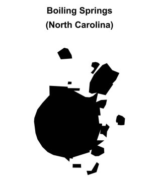 Kaynayan Springs (Kuzey Carolina) boş ana hat haritası