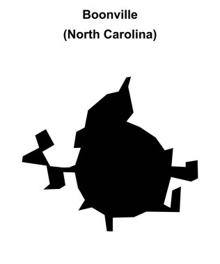 Boonville (Kuzey Carolina) boş ana hat haritası