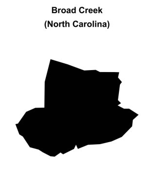 Broad Creek (Kuzey Carolina) boş ana hat haritası