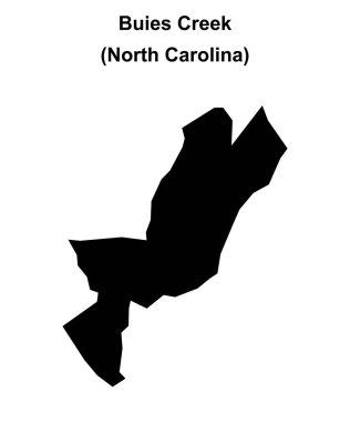 Buies Creek (Kuzey Carolina) boş ana hat haritası