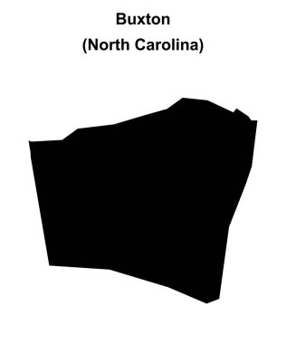 Buxton (Kuzey Carolina) boş ana hat haritası