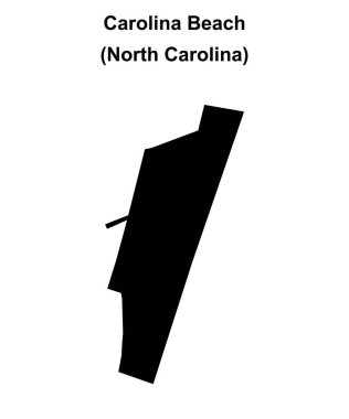 Carolina Sahili (Kuzey Carolina) boş ana hat haritası