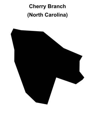Cherry Branch (Kuzey Carolina) boş ana hat haritası