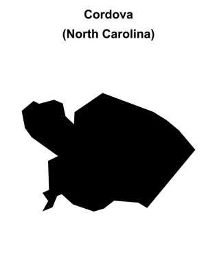 Cordova (Kuzey Carolina) boş ana hat haritası