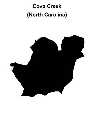Cove Creek (Kuzey Carolina) boş ana hat haritası
