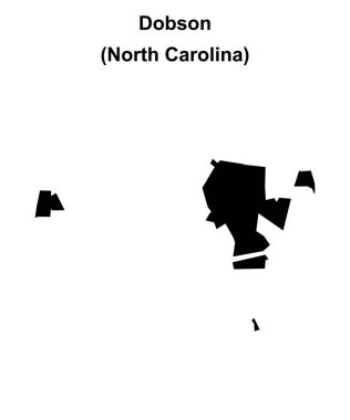 Dobson (Kuzey Carolina) boş ana hat haritası