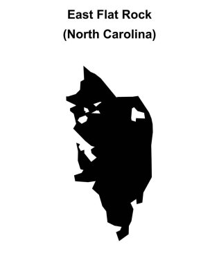 Doğu Düz Kaya (Kuzey Carolina) boş ana hat haritası