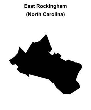 Doğu Rockingham (Kuzey Carolina) boş ana hat haritası