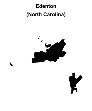 Edenton (Kuzey Carolina) boş ana hat haritası