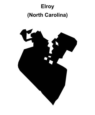 Elroy (Kuzey Carolina) boş ana hat haritası