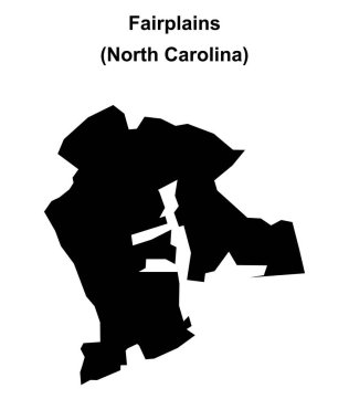 FairPlains (Kuzey Carolina) boş ana hat haritası