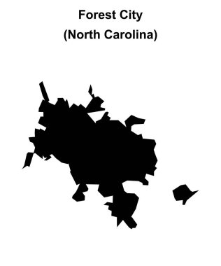 Forest City (Kuzey Carolina) boş ana hat haritası